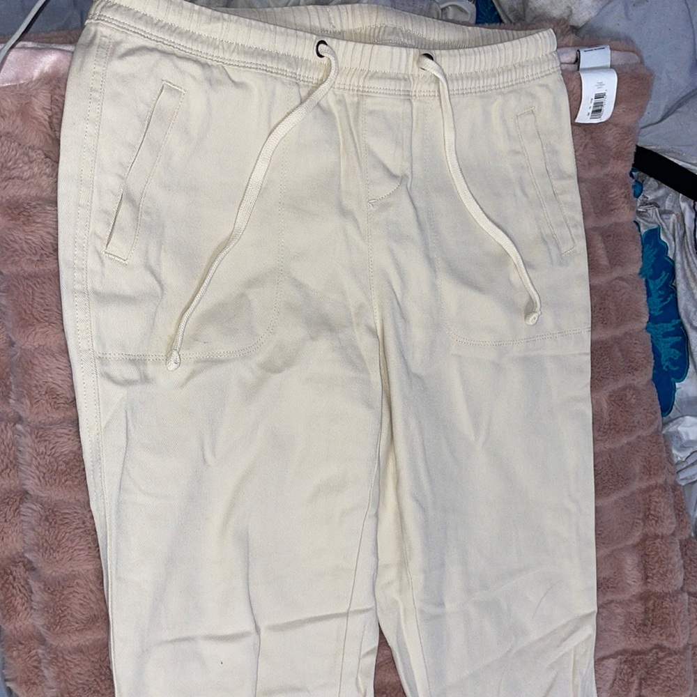 cargo cream colored pants